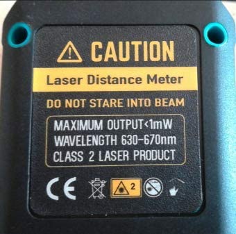 RIVERWELD 131 ft Laser Distance Meter Measure unit selection M/Inch/Feet Laser class II Storage of historical data Pythagorean theorem calculation (131 ft / 40M)