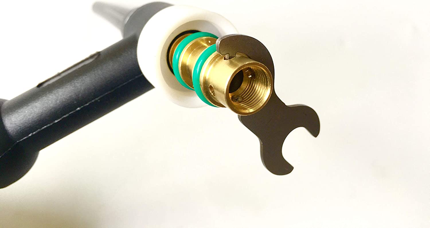 Insulated Glass Cup Long #10L (9/16" x 1-5/16") Wedge Collet Tungsten Apdapter Gas Saver (1/16" & Ø1.6mm) (3/32" & Ø2.4mm) Kit for SR WP 17 18 26 Series TIG Welding Torches Part 11 pieces