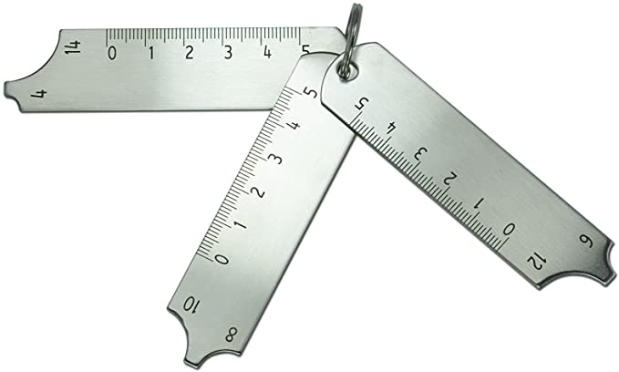 Three-Piece Key Set Inspection Welding Gauge Fit for MIG/TIG/Stick Welding