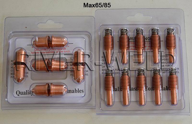 220842 Electrode 220819 Nozzle 65Amp for Powermax 65 & 85 20pk
