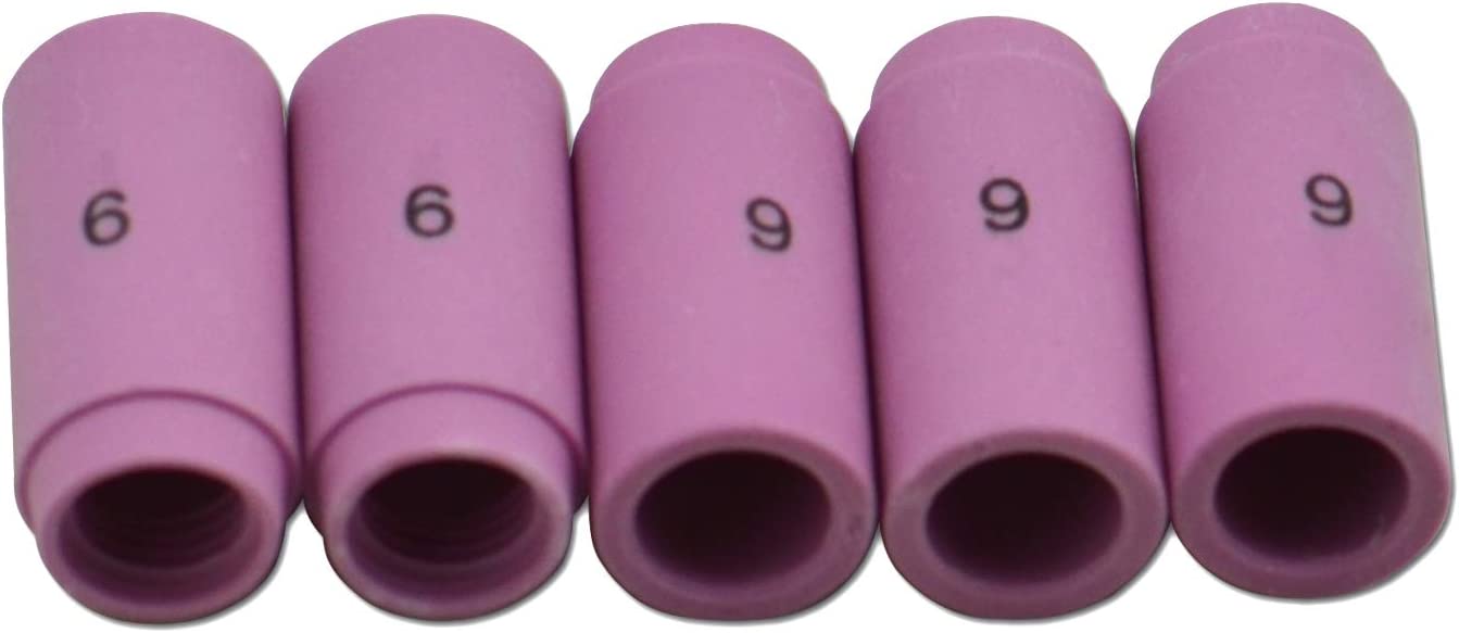TIG Alumina Nozzle Ceramic Cups 13N10#6 3/8" Orifice Fit PTA SR DB WP 9 20 25 TIG Welding Torch Accessories 10pk