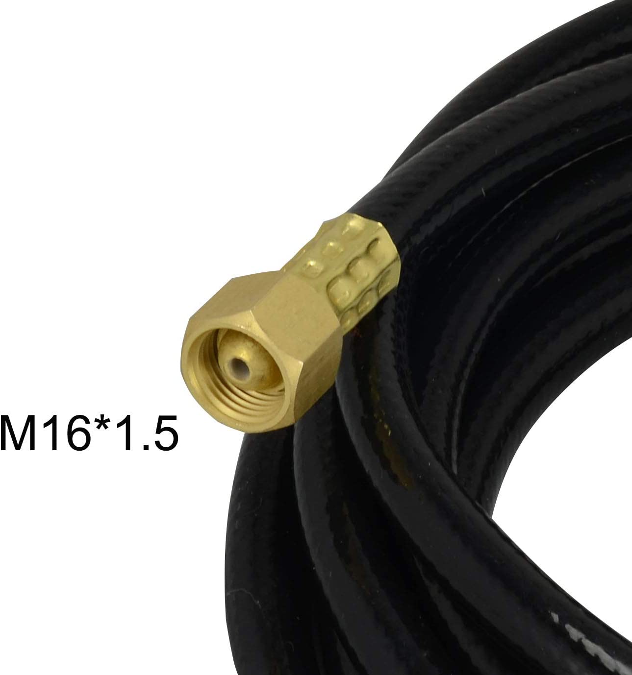 Power Cable Hose for PT-31 Plasma Cutter Torch 18" Feet Connector 3/8-24 Inside M16x1.5 (PT-31 18")