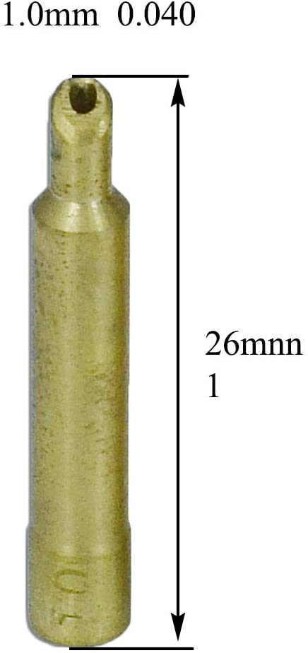 RIVERWELD WP 17 18 26 TIG Welding Torch Wedge Collet Tungsten Apdapter Gas Saver Glass Cup (9/16" x 1-5/16") Kit (Wedge Collet 0.040" 1/16" 3/24" 1/8")