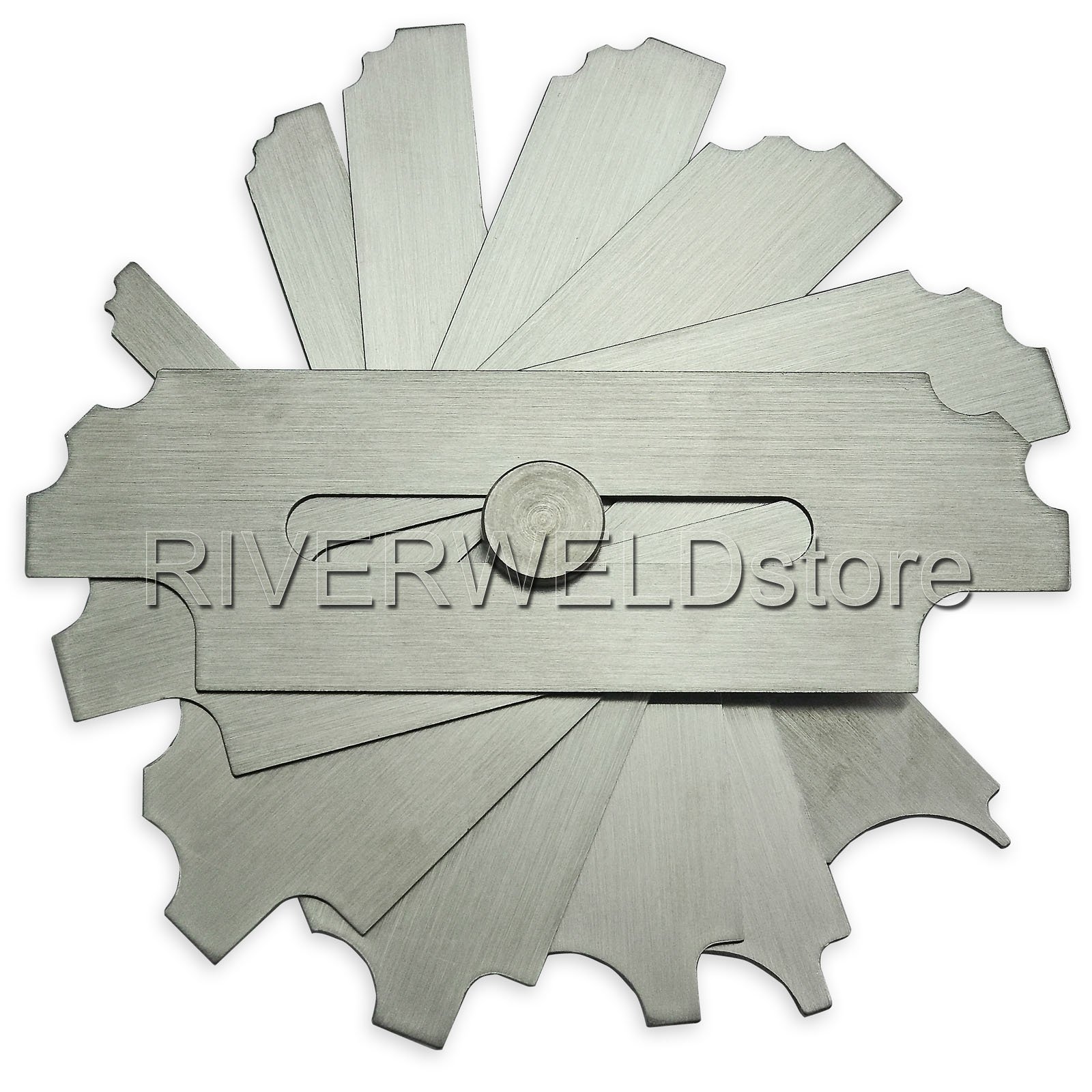 7piece Fillet Weld Set Gage RL Gauge Welding Inspection Test Ulnar Metric