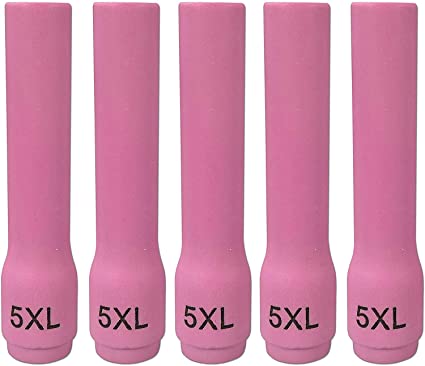 TIG Alumina Nozzles Ceramic Cups Long 796F76 (#5XL D8.0 x 63mm) Orifice Fit DB SR WP 9 20 25 TIG Welding Torch 10pk