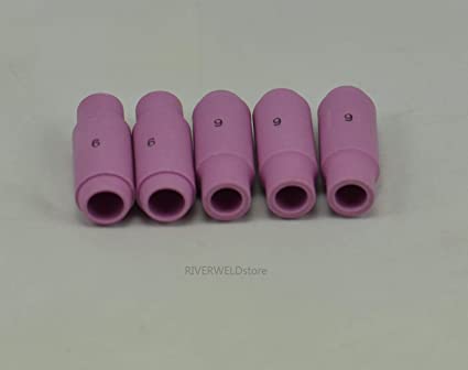 0PK TIG Alumina Nozzles Shield Cup 10N50 4# 10N49 5# 10N48 6# 10N47 7# 10N46 8# Optional Fit DB PTA SR WP 17 18 26 TIG Welding Torch Accessories (10N48 6# 10PK)