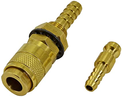 Water Cooled & Gas Adapter Quick Connector Fitting for PTA DB SR WP 9 17 18 26 TIG Welding Torch Red Blue Gold Color 3set