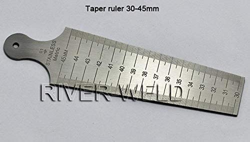 Welding Taper Gauge 30-45mm Welding Inspect Both Inch And Metric