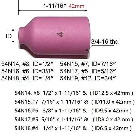 TIG Gas Lens Collet Body Accessory Consumables Kit QQ300 PTA DB SR WP 17 18 26 TIG Welding Torch 13pcs