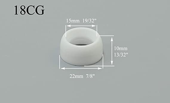 TIG Gas Lens Back Cap Long Alumina Nozzle Assorted Size Kit Fit QQ300 PTA DB SR WP 17 18 26 TIG Welding Torch 50pcs