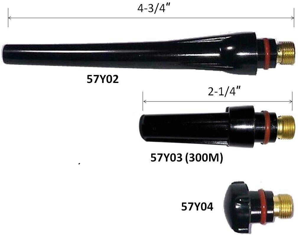 RIVERWELD TIG Back Cap 57Y02 57Y03 57Y04 Fit QQ300 PTA DB SR WP 17 18 26 TIG Welding Torch (57Y02 57Y03 57Y04 10pk)
