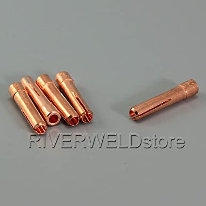 TIG Stubby Collet 10N25S (3.2mm x 29mm) for PTA DB SR WP 17 18 26 TIG Welding Torch 10pk