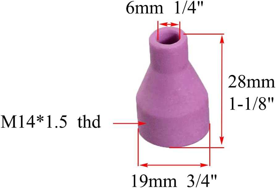 A-1 TIG Alumina Nozzle Cup Fit QQ150A QS-150A TIG Welding Torch 20PK