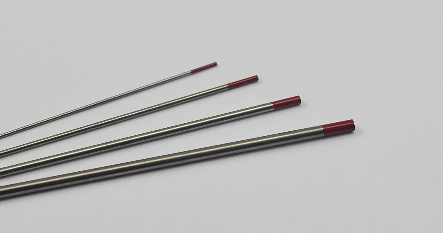2 Percent Thoriated TIG Tungsten Electrode WT20 Assorted Size 4pcs