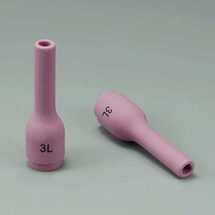 TIG Alumina Nozzles Ceramic Cups Long Assorted Size Kit 796F70#3L(D4.0x48mm)& 796F71#4L (D6.5x48mm ??& 796F72#5L?? D8.0x48mm??& 796F73#6L?? D9.5x48mm) Orifice Fit DB SR WP 9 20 25 TIG Welding Torch 10pk