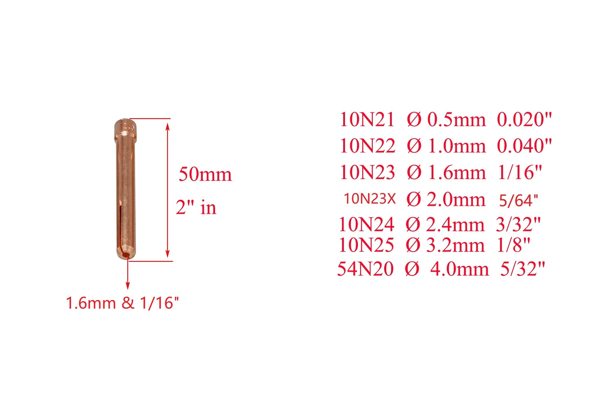 TIG Large Diameter Gas Lens Collet Kit 45V116 (1/16") 45V64 (3/32") 995795 (1/8") Ceramic Cup 57N75 6# 3/8" 57N74 8# 1/2" 53N88#10 5/8" 53N87#12 3/4" For WP 17 18 26 TIG Welding Torch 14pcs