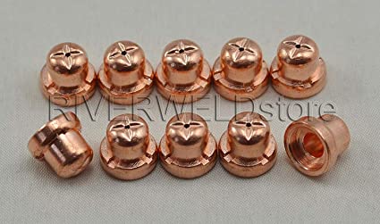 70PCS Plasma Tips Electrodes Fit PT-31 LG-40 Plasma Cutting Torch CUT40 CUT50