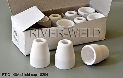 RIVERWELD Plasma Cutting Consumables Standard Fit Cut40 50 with Plasma Cutter Torch PT-31 LG-40 JG40 (Standard 100pcs)
