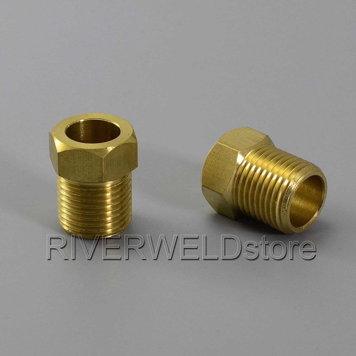 TIG Welding Torch Fitting Connector Adapter (136Z08 Gas Nut for 18 torch)