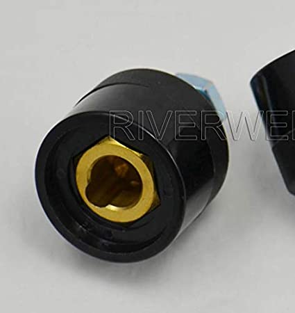RIVERWELD TIG Welding Cable Panel Connector Socket Set DKJ35-50 and DKZ35-50 Quick Fitting 2pcs