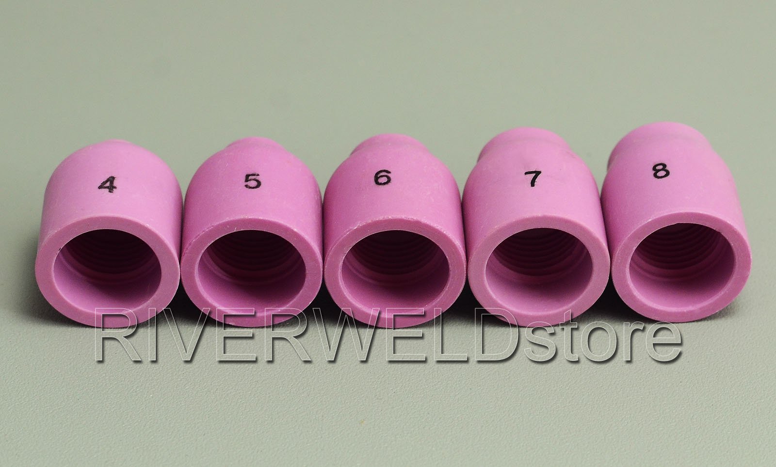 RIVERWELD TIG Stubby Gas Lens 17GL series TIG Collet 10N series Kit Fit DB SR WP 17 18 26 TIG Welding Torch (Assorted kit 16pcs)