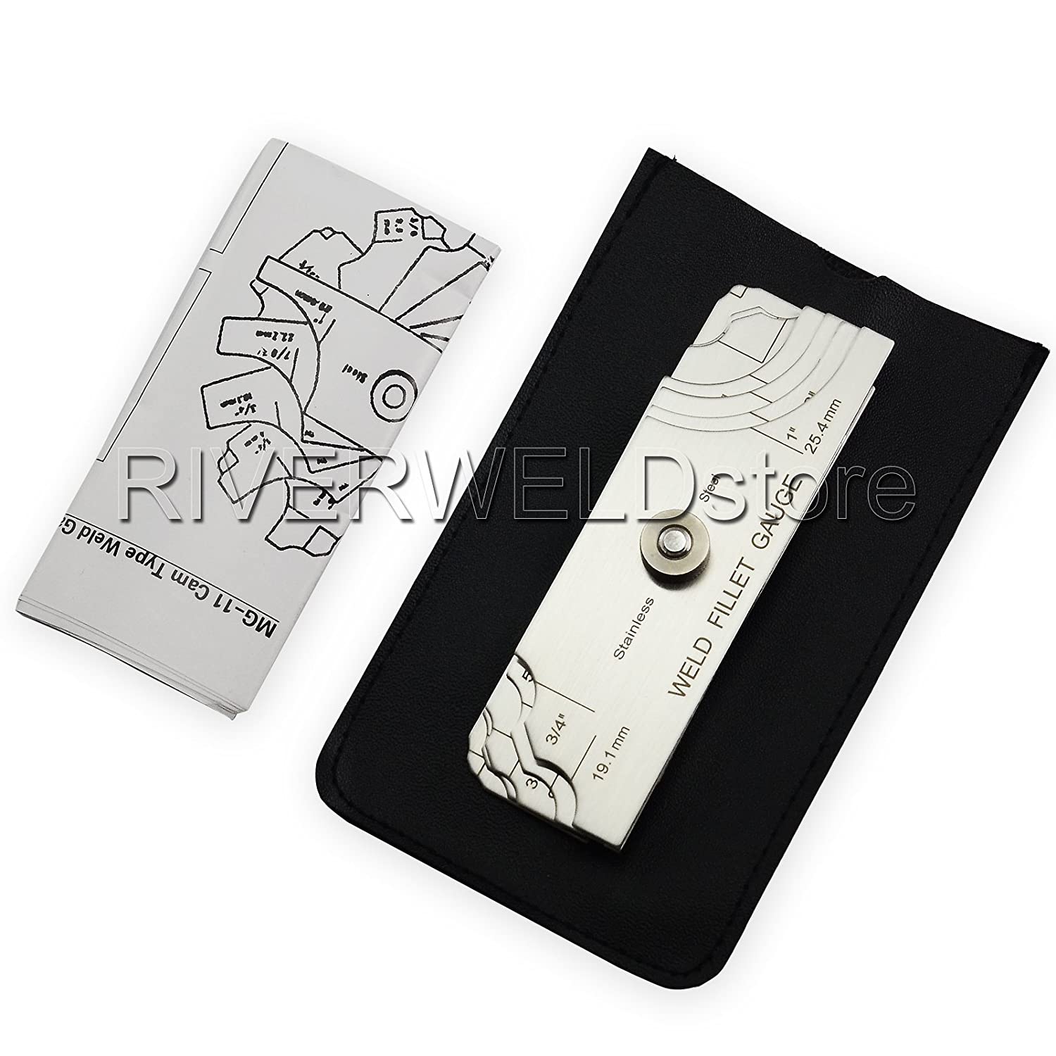 7piece Fillet Weld Set Gage Rl Gauge Depth Gauges Welding Inspection Test Ulnar Metric & Inch