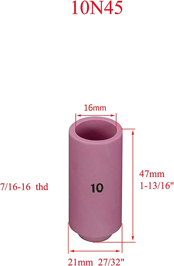 TIG Collet Body Alumina Cup Accessory Consumables Fit PTA DB SR WP 17 18 26 TIG Welding Torch 13pcs