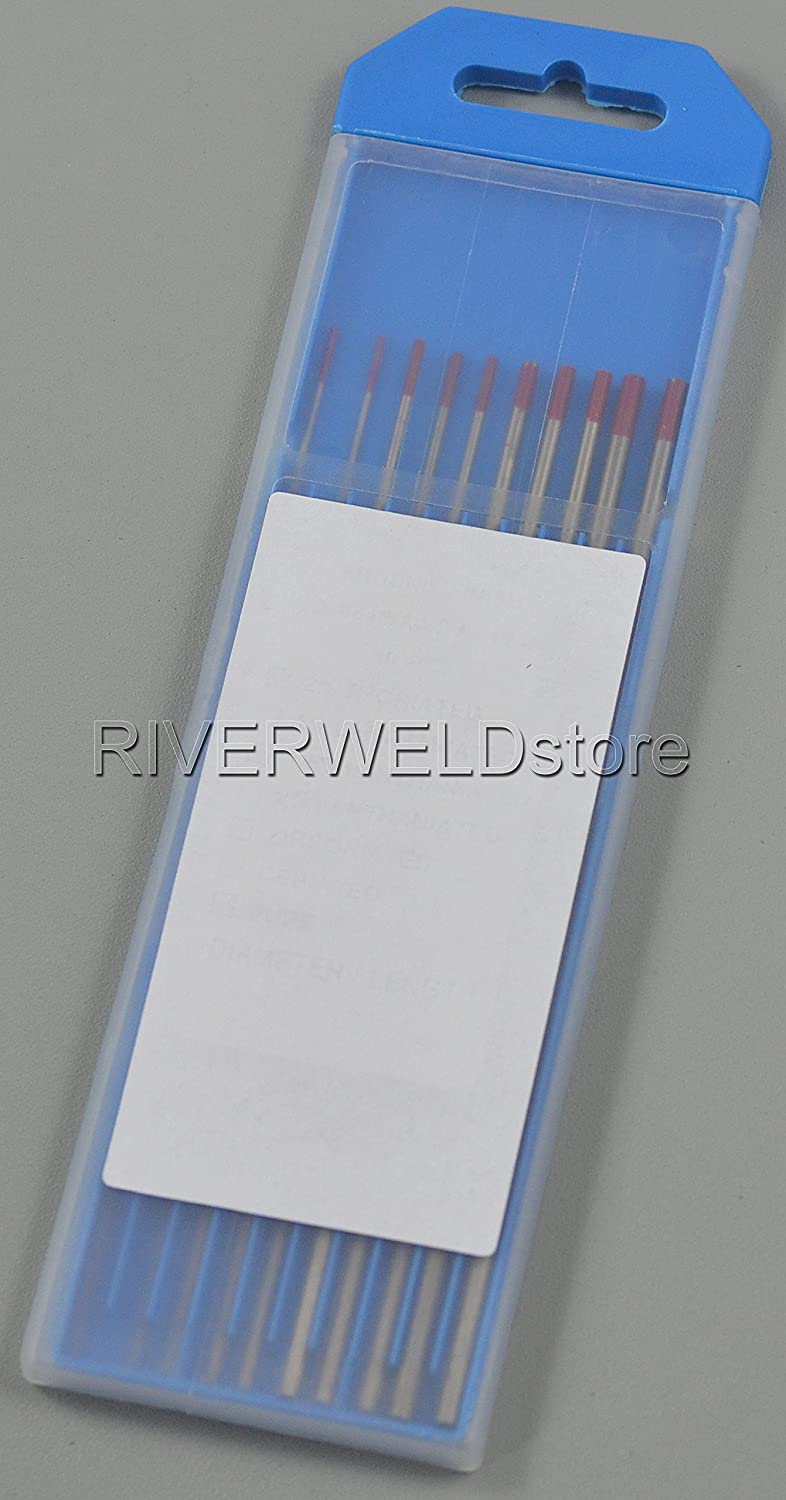 2 Percent Thoriated TIG Tungsten Electrode WT20 Assorted Size 10pcs