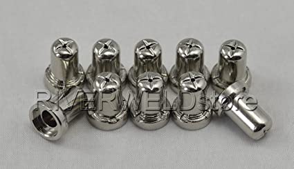 235pcs Extended Nickel-Plated Tip Electrode Nozzle Gas Ring Shield Cup Kit for Esab PT-31 LG-40 Plasma Cutting Torch