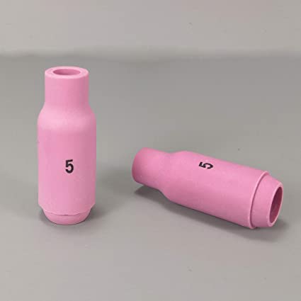 10PK TIG Alumina Nozzles Shield Cup 10N50 4# 10N49 5# 10N48 6# 10N47 7# 10N46 8# Optional Fit DB PTA SR WP 17 18 26 TIG Welding Torch Accessories (10N49 5# 10PK)