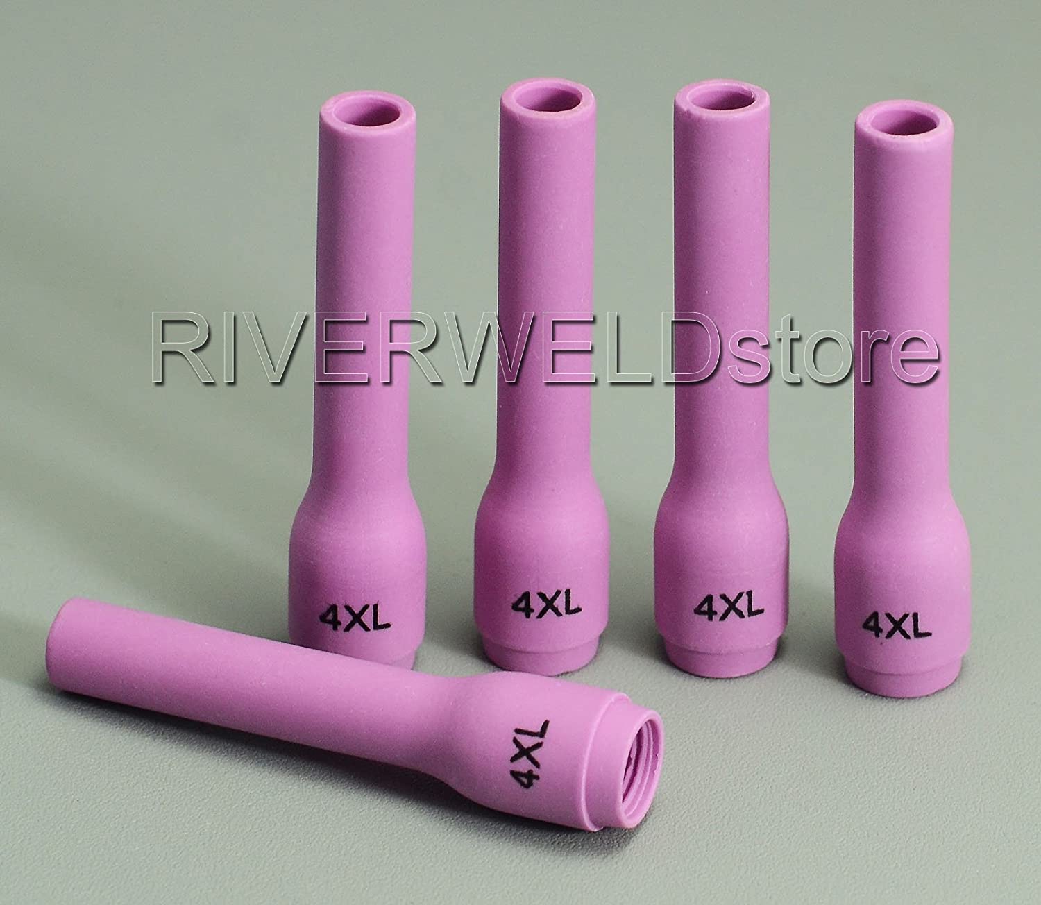 796F75 Long TIG Alumina Nozzles ceramics Cups 1/4" x D6.5 x 63mm Fit DB SR WP 9 20 25 TIG Welding Torch 5pk