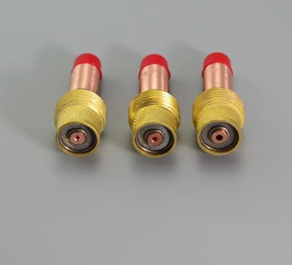 TIG Gas Lens Collets Bodies Lanthanate?d WL20 Sky Blue TIG Welding Tungsten Electrode Kit Fit PTA DB SR WP 17 18 26 TIG Welding Torch 18pcs