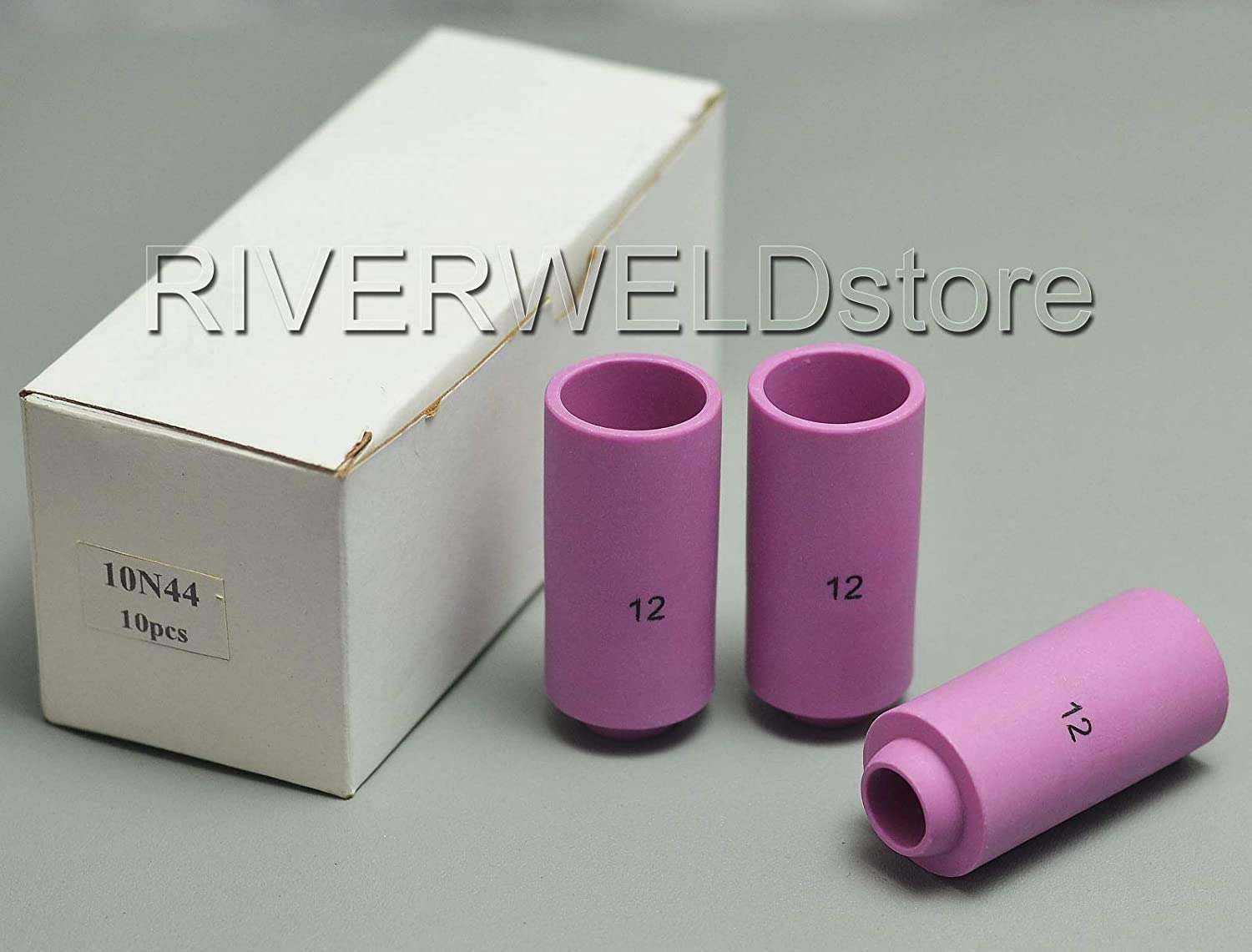 RIVERWELD 10N44#12 3/4" x 1-13/16" TIG Alumina Nozzles Ceramic Cup Fit DB PTA SR WP 17 18 26 TIG Welding Torch 10pk