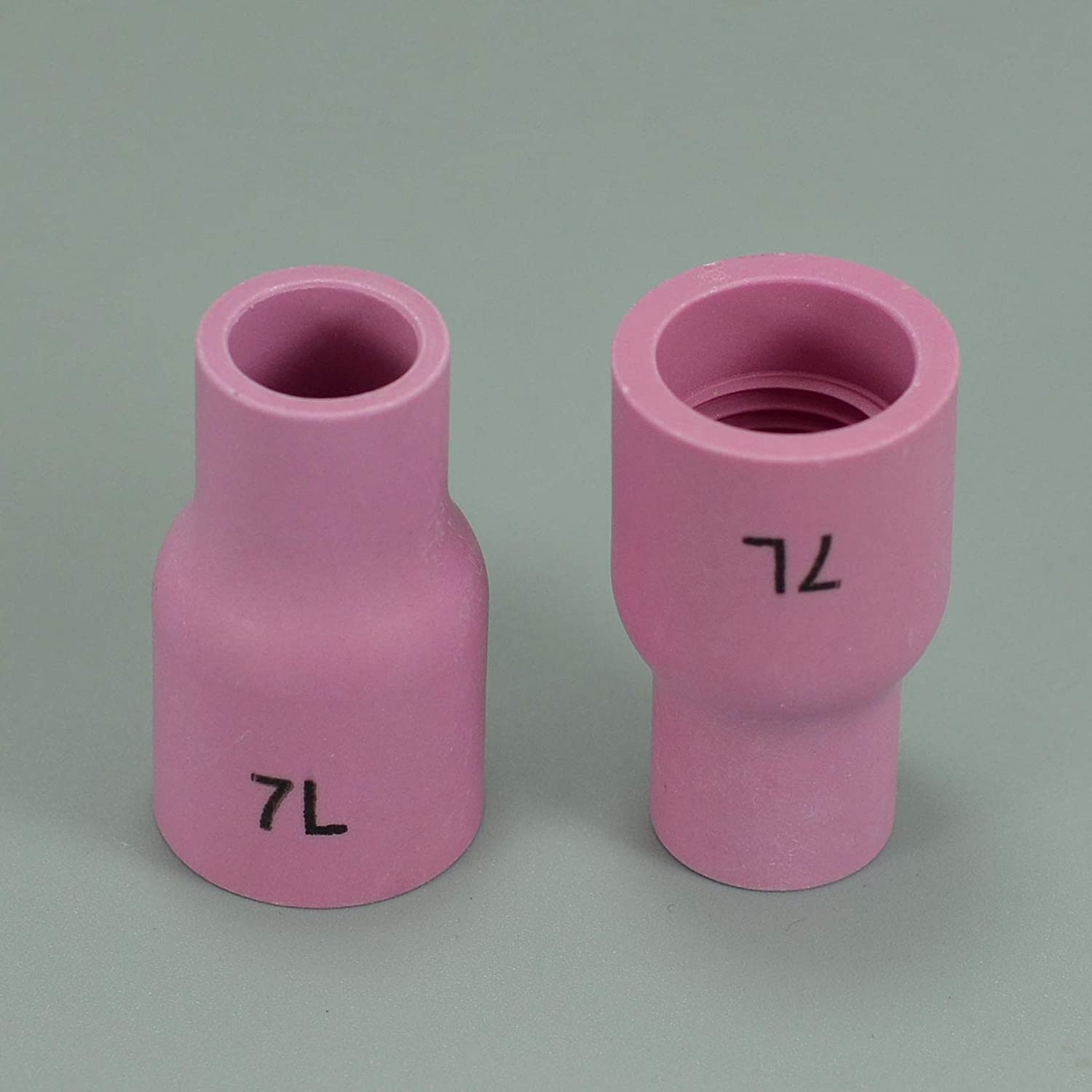 TIG Gas Lens Aluminia Nozzle Ceramic Cup Long 53N61L (#7L 7/16" Orifice) for SR WP 9 20 25 TIG Welding Torch 10pk