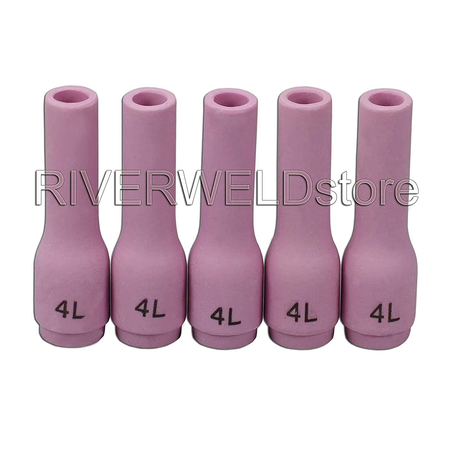 796F71 Long TIG Alumina Cups Nozzles Fit DB SR WP 9 20 25 TIG Welding Torch 5pk
