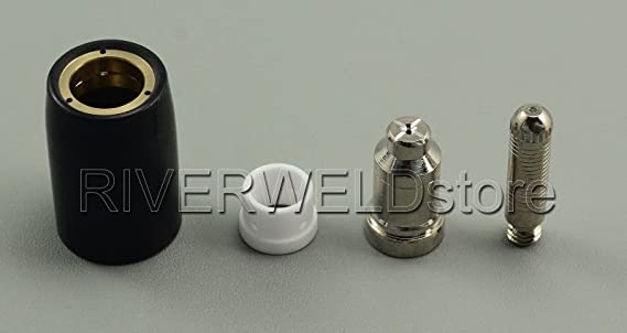 SG-51 Plasma Electrode Nozzle Tips 1.0mm 50Amp Fit CUT-50 CUT-60 Plasma Cutter 62pcs