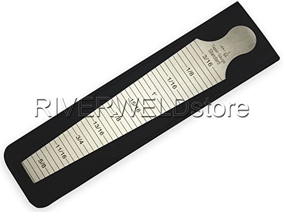 Welding Taper Gage Inch & Metric 15-30mm Welding Gauge Inspection Stainless Steel