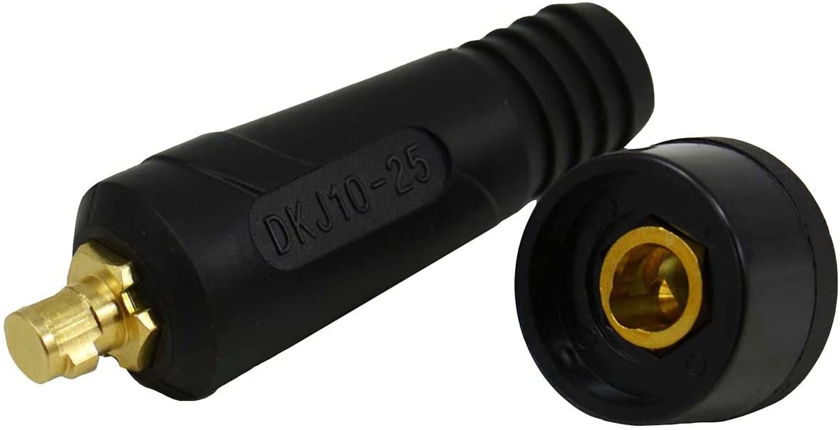 TIG Welding Cable Panel Connector-plug DKJ10-25 DKZ10-25 200Amp Dinse Quick Fitting (DKJ10-25 & DKZ10-25 2 set) DINSE