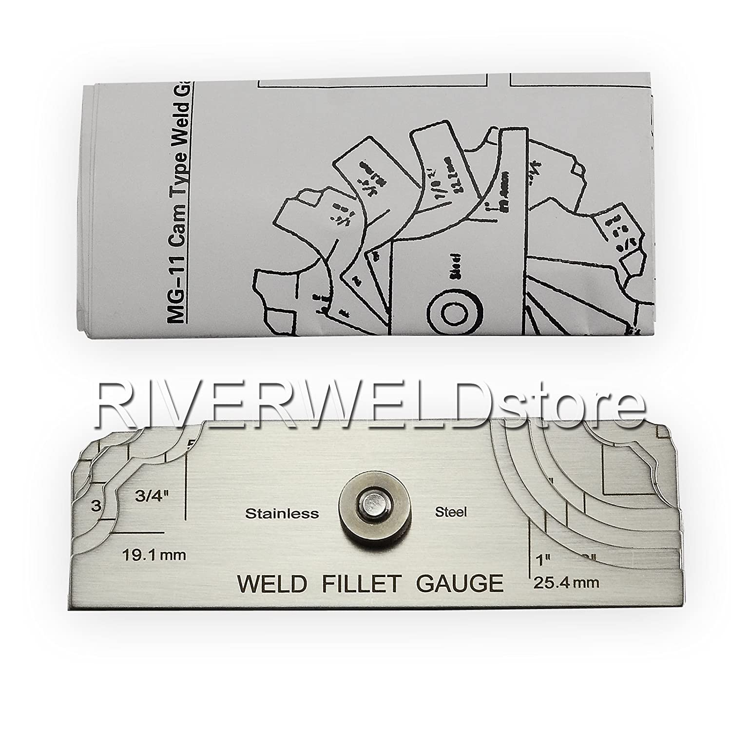 7piece Fillet Weld Set Gage Rl Gauge Depth Gauges Welding Inspection ...