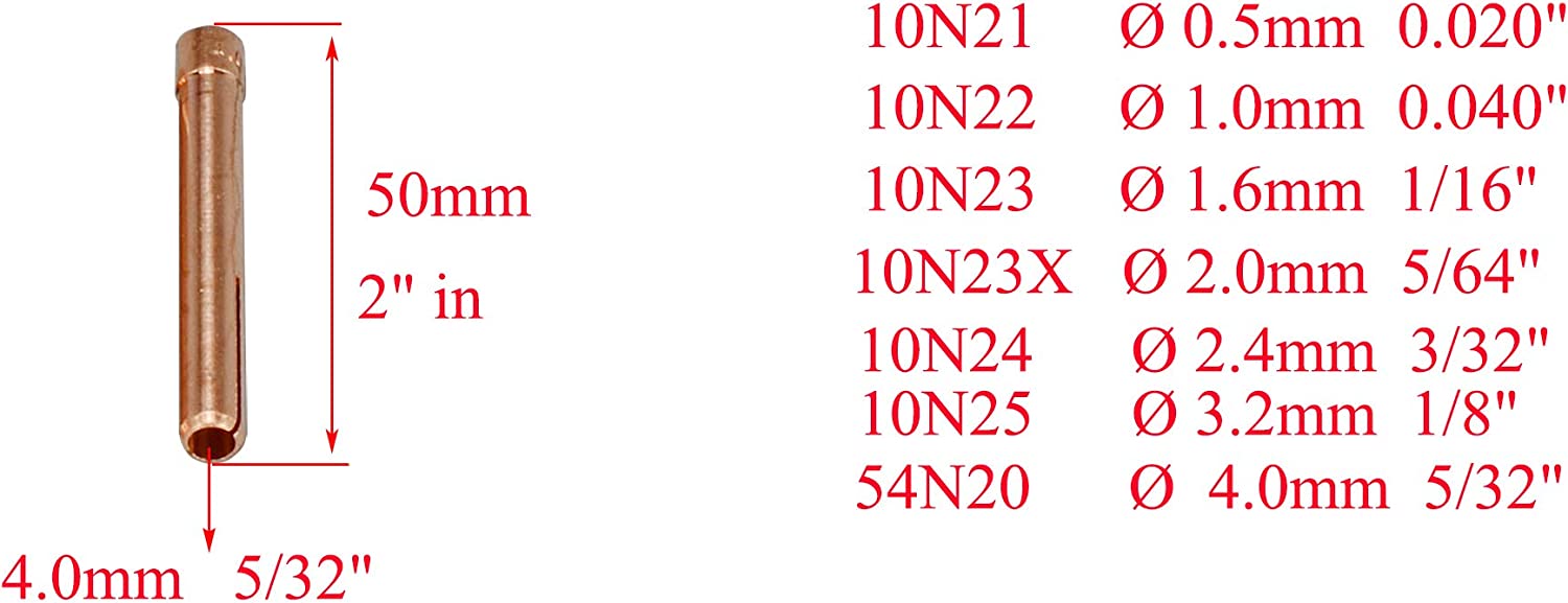 TIG Collet Body TIG Alumina Nozzles Consumables Accessorie Kit SR WP 17 18 26 TIG Welding Torch 15pcs