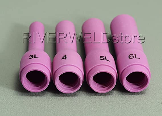 TIG Kit Long Alumina Nozzle 796F70 796F71 796F72 796F73 Fit SR PDA DB WP 9 20 25 TIG Welding Torch 4pcs