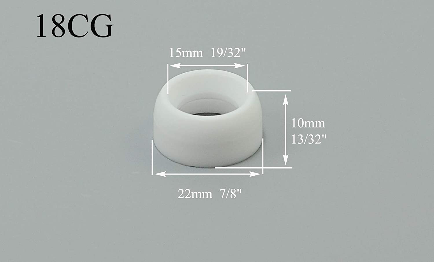 18CG Insulators Cup Gaskets Fit DB PTA SR WP 17 18 26 TIG Welding Torch 5pk