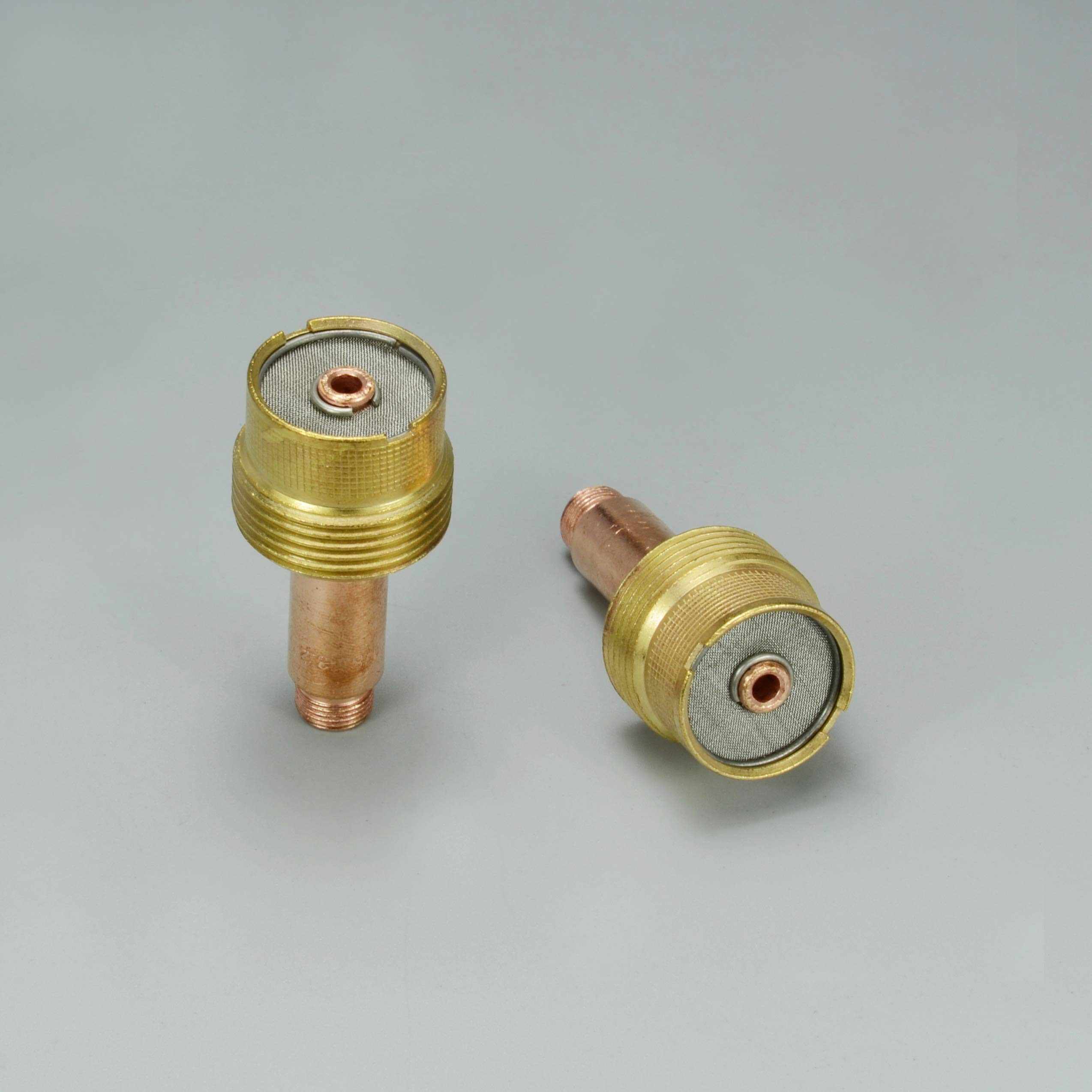 995795 (1/8?? & 3.2mm Orifice) Large Diameter TIG Gas Lens Collet Bodies Fit SR WP 17 18 26 TIG Welding Torch 2pk