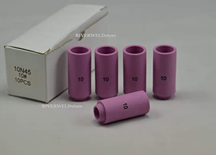 TIG Welding Torch DB PTA SR WP 17 18 26 TIG Alumina Ceramic Cup Nozzles Accessories 10N45#10 10N44#12 Optional (10N45#10 5PK)