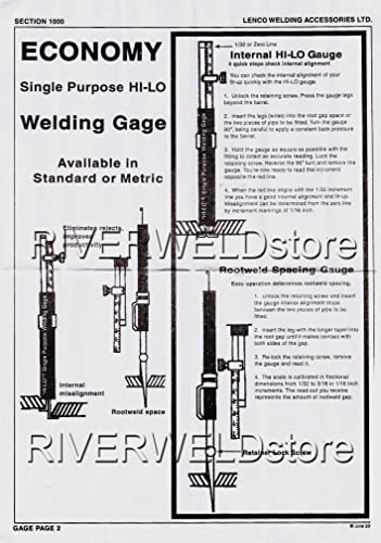 Hi-lo Welding Gauge Gage (Metric)