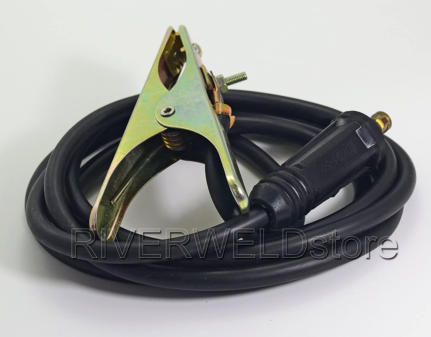 300Amp Groud Earth Clamp CK50 3M 25mm2 Wire Welding MMA ARC Welder