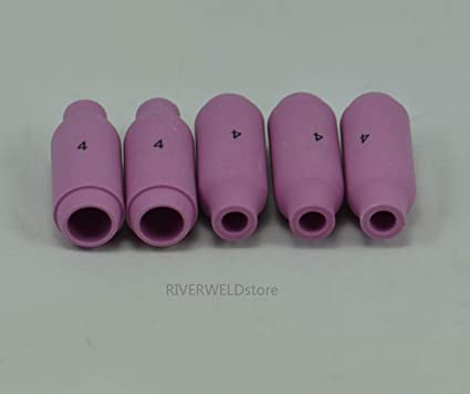 10PK TIG Alumina Nozzles Shield Cup Optional 10N50 4# 10N49 5# 10N48 6# 10N47 7# 10N46 8# Fit DB PTA SR WP 17 18 26 TIG Welding Torch Accessories (10N50 4# 10PK)