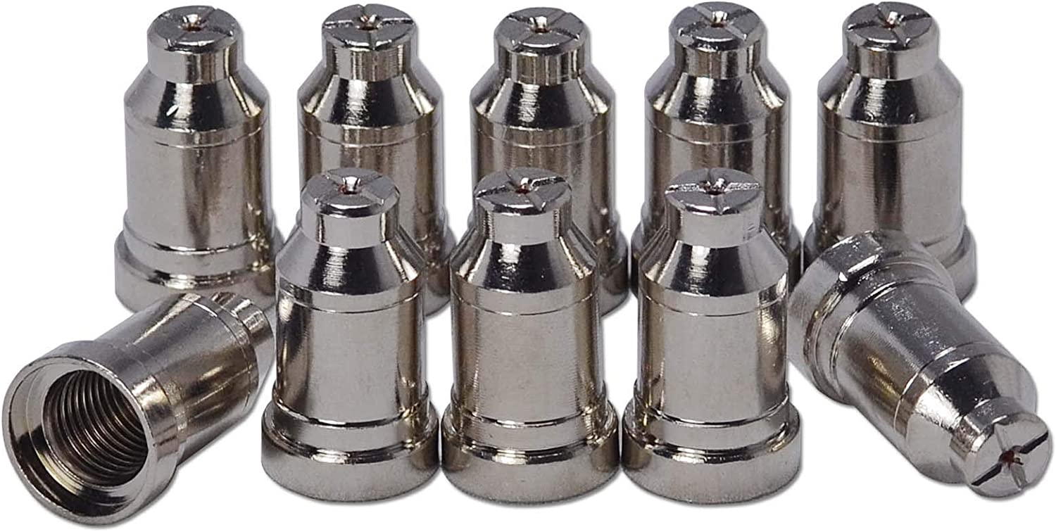 Plasma Nozzle Tips 0.9mm 40Amp For SG-51 Plasma Cutter Cutting Torch Consumables 10PK 