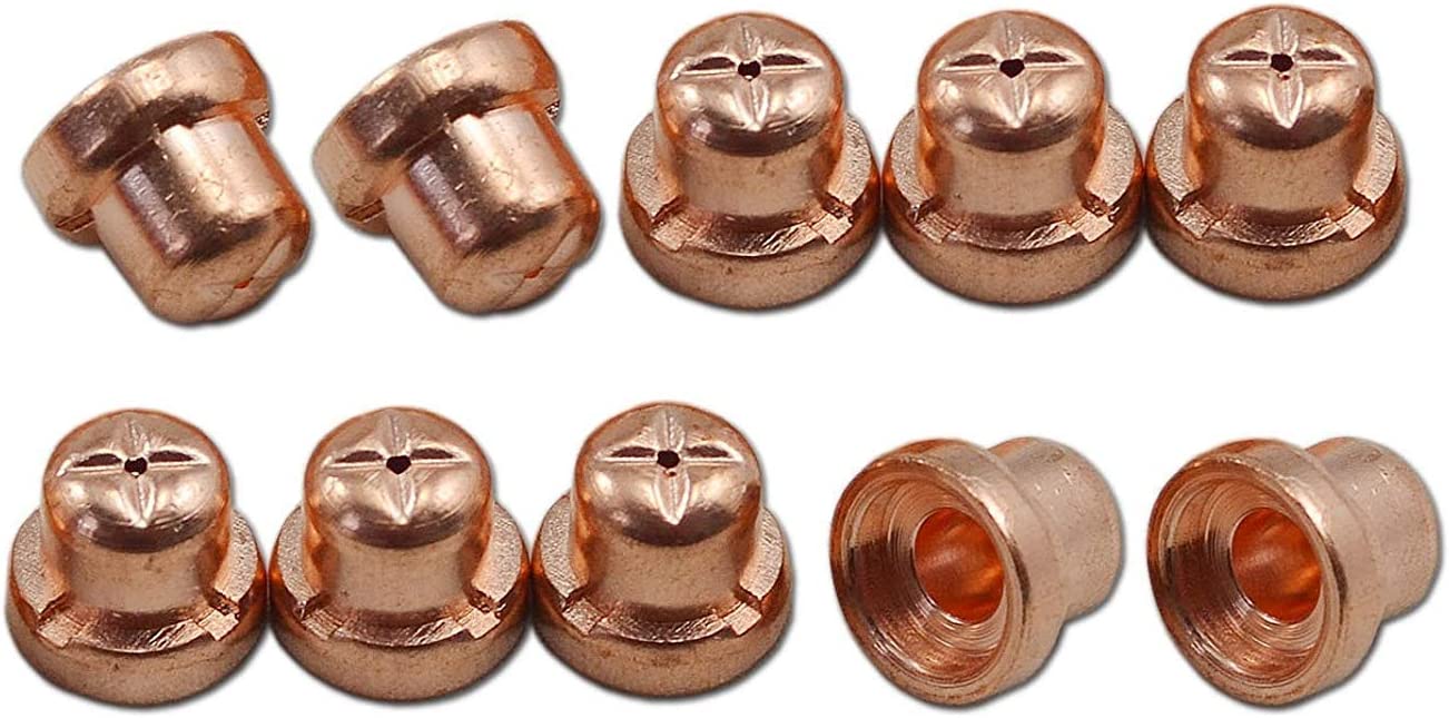 RIVERWELD Plasma Cutting Consumables Standard Fit Cut40 50 with Plasma Cutter Torch PT-31 LG-40 JG40 (Standard 100pcs)