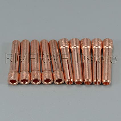 TIG Stubby Collet 10N25S (3.2mm x 29mm) for PTA DB SR WP 17 18 26 TIG Welding Torch 10pk